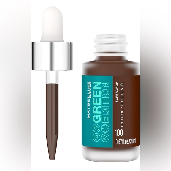 Maybelline Green Edition Superdrop Tinted Oil, adjustable, natural coverage, - Picture 1 of 12